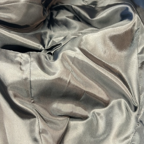 Worthington Black Silver Stripe 2 Button Blazer Jacket Size 14 - Picture 8 of 11